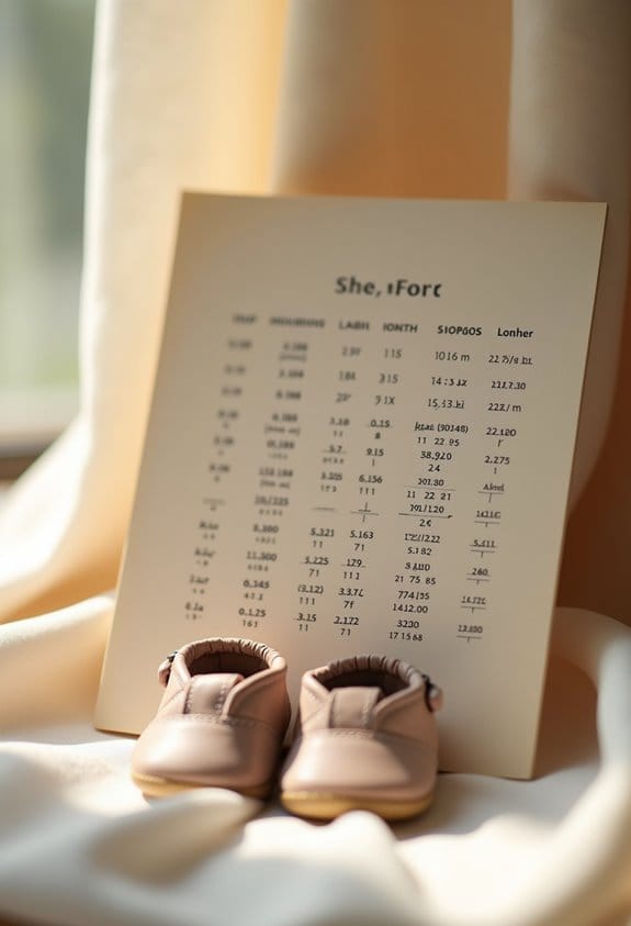 baby shoe size guide