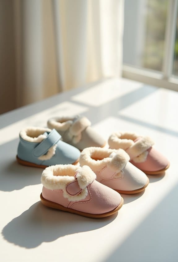 fleece lined baby walking shoes