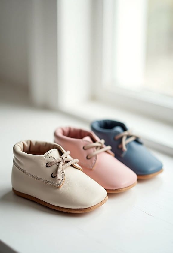 stylish infant leather moccasins