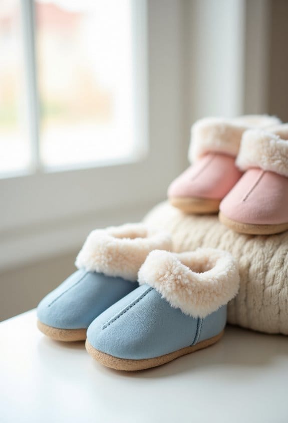 toasty baby fleece shoes